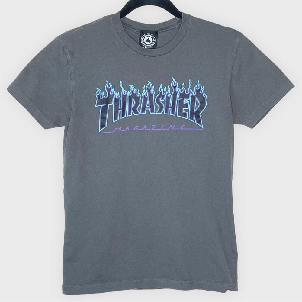 THRASHER MAGAZINE gray short sleeve t shirt women’s size xs - Picture 2 of 6